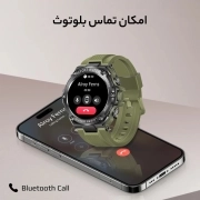 ساعت هوشمند پرومیت مدل XWATCH-R19.MIDNIGHTGREEN با صفحه گرد و قابلیت تماس بلوتوثی 1