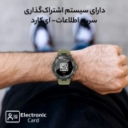 ساعت هوشمند پرومیت مدل XWATCH-R19.MIDNIGHTGREEN با صفحه گرد و قابلیت تماس بلوتوثی 5