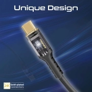 کابل USB-C به USB-C شارژ سریع پرومیت مدل LUCIDLINE-CC120 به طول 1.2 متر و پشتیبانی از توان 100 وات- مشکی