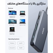 هاب 7 پورت USB-C انکر مدل 7 در 1 PowerExpand+ (A8352HA1) 1