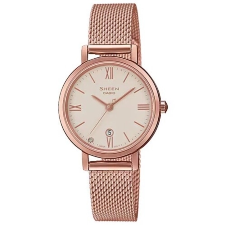 ساعت مچی زنانه کاسیو SHEEN مدل SHE-4540 - بند طرح مش
