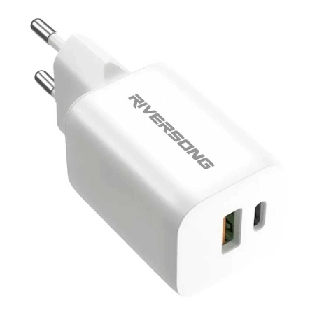 شارژر دیواری 30 وات ریورسانگ مدل SAFEKUB D6 AD28 WHITE