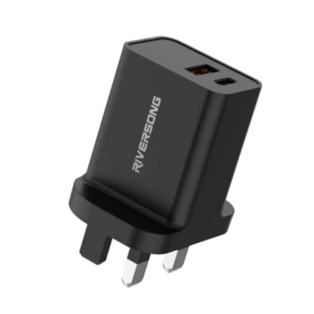 شارژر دیواری 30 وات ریورسانگ مدل SAFEKUB D6 AD28 BLACK