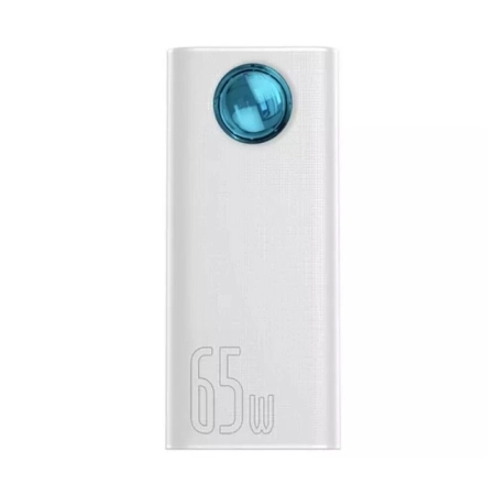 پاوربانک بیسوس مدل PPLG-A01 ظرفیت 30000mAh و توان 65W- سفید