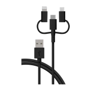 کابل شارژ USB به USB-C، لاتنینگ و MicroUSB بیگ بن مدل CBL3EN1AMFICMIC