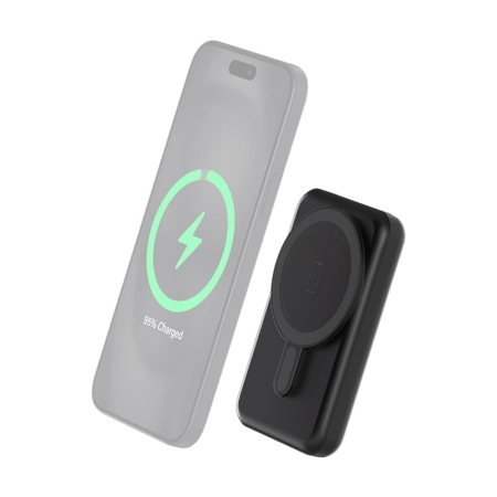 پاوربانک مغناطیسی بیگ بن مدل MagSafe Wireless USB A+C ظرفیت 5000mAH همراه کابل