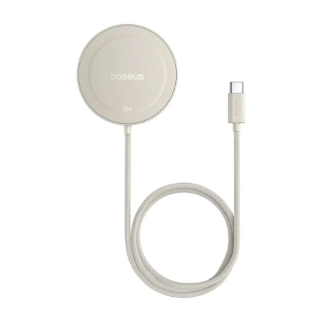 شارژر بی سیم بیسوس مدل Simple Mini4 Qi2 15W - تیتانیوم طلایی