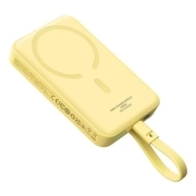 پاوربانک بیسیم بیسوس مدل Magnetic Mini 30W ظرفیت 10000mAh - لیمویی 2