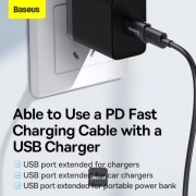 مبدل USB-C به USB-A بیسوس مدل Ingenuity Series 1