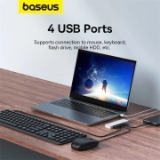 هاب 4 پورت بیسوس مدل BS-OH080 100cm سفید 4