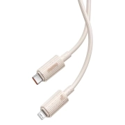 کابل شارژ سریع USB-C به لایتنینگ بیسوس مدل Habitat Series یک متر سبز 3