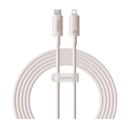 کابل شارژ سریع USB-C به لایتنینگ بیسوس مدل Habitat Series دو متر - صورتی