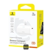 پاوربانک بیسوس مدل Compact Fast Charging ظرفیت 5000mAh - سفید 9