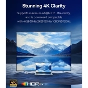 هاب 6 پورت بیسوس مدل UltraJoy Series 60HZ خاکستری تیره 6