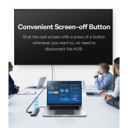 هاب 6 پورت بیسوس مدل UltraJoy Series 60HZ خاکستری تیره 5
