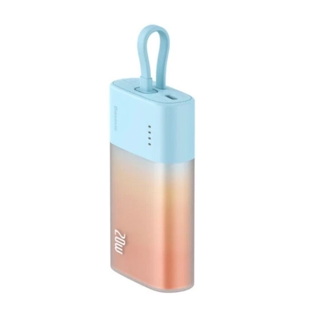 پاوربانک بیسوس مدل Popsicle P10055601713-00 ظرفیت 5200mAh و توان 20W - نارنجی