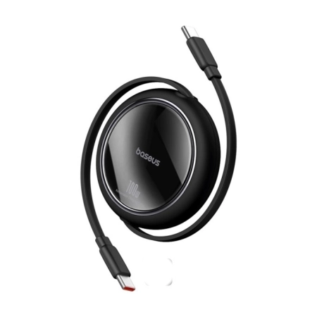 کابل شارژ سریع USB-C به USB-C بیسوس مدل Free2 Draw Mini یک متر - مشکی