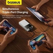 پاوربانک بیسوس مدل Star-Lord 30W ظرفیت 10000mAh - سفید 2