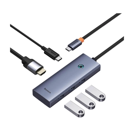 هاب 5 پورت بیسوس مدل UltraJoy Series - خاکستری