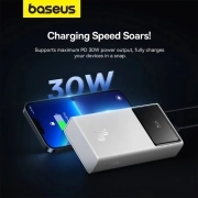 پاوربانک بیسوس مدل Star-Lord 30W ظرفیت 10000mAh - سفید 3