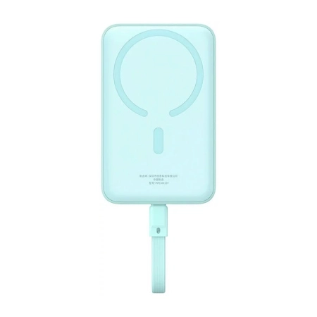پاوربانک مگنتی بیسوس مدل P1002210B333-00 ظرفیت 10000mAh و توان 30W - آبی