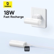 پاوربانک بیسوس مدل Compact Fast Charging ظرفیت 5000mAh - سفید 6
