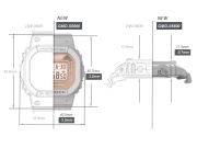 ساعت مچی زنانه کاسیو G-SHOCK مدل GMD-S5600-2DR 5