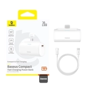 پاوربانک بیسوس مدل Compact Fast Charging ظرفیت 5000mAh - سفید 8