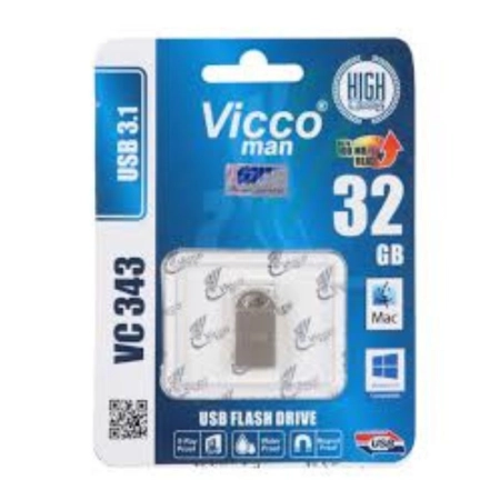 فلش مموری ویکو من مدل VC343 ظرفیت 32GB- نقره‌ای