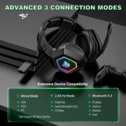 هدفون بلوتوثی گیمینگ اونیکوما مدل B100 - مشکی 6