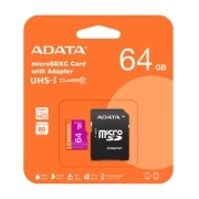 کارت حافظه‌ microSDXC ای دیتا مدل UHS-I U1 ظرفیت 64GB (80MB/s)