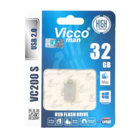 فلش مموری ویکو من مدل VC200 s ظرفیت 32GB- نقره‌ای