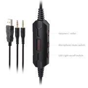 هدفون سیمی گیمینگ اونیکوما مدل M180 - مشکی 8