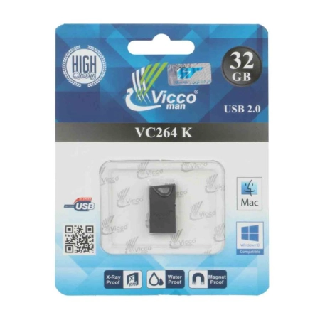 فلش مموری ویکو من مدل VC264 K ظرفیت 32GB- مشکی