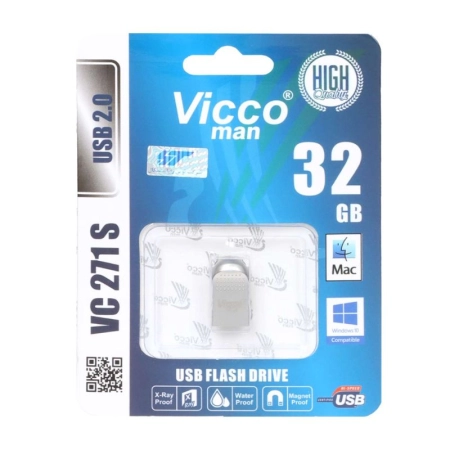 فلش مموری ویکو من مدل VC271 S ظرفیت 32GB- نقره‌ای