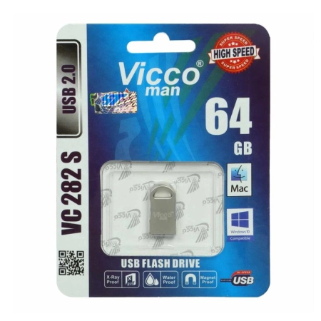 فلش مموری ویکو من مدل VC282 S ظرفیت 64GB- نقره‌ای