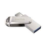 فلش مموری سن دیسک مدل ULTRA DUAL DRIVE LUXE ظرفیت 256GB- نقره‌ای
