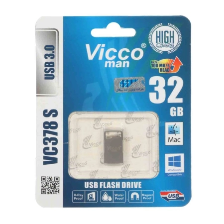 فلش مموری ویکو من مدل VC378 S ظرفیت 32GB- نقره‌ای
