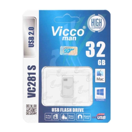 فلش مموری ویکو من مدل VC281 S ظرفیت 32GB- نقره‌ای
