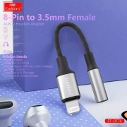 مبدل جک 3.5 میلی‌متری به لایتنینگ ارلدام مدل ET-OT76 - خاکستری 1