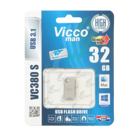 فلش مموری ویکو من مدل VC380 S ظرفیت 32GB- نقره‌ای