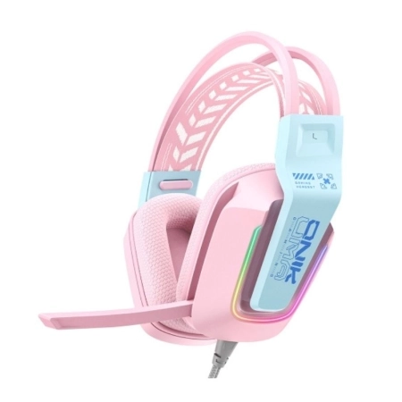 هدفون گیمینگ اونیکوما مدل X13 - صورتی
