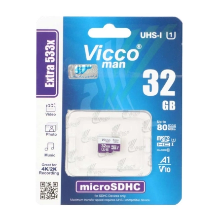 کارت حافظه‌ microSDHC ویکو من مدل EXTRA 553X ظرفیت 32GB
