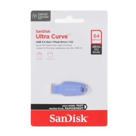 فلش مموری سن دیسک مدل ULTRA CURVE ظرفیت 64GB- یاسی