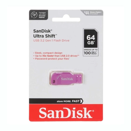 فلش مموری سن دیسک مدل ULTRA SHIFT ظرفیت 64GB- بنفش