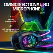 هدفون گیمینگ اونیکوما مدل X22 - مشکی 2