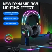 هدفون گیمینگ اونیکوما مدل X26 - مشکی 1