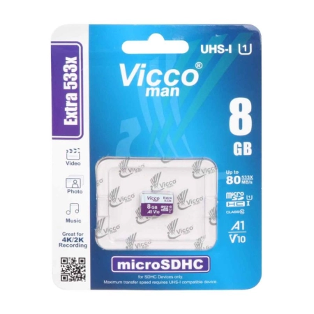 کارت حافظه‌ microSDHC ویکو من مدل EXTRA 553X ظرفیت 8GB