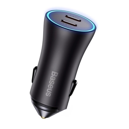 شارژر فندکی بیسوس مدل Golden Contactor Pro 40W - خاکستری تیره