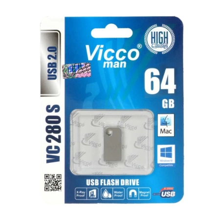 فلش مموری ویکو من مدل VC280 S ظرفیت 64GB- نقره‌ای
